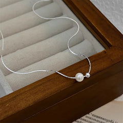 Silver Beads Reflecting Pearls| S925 Silver