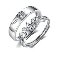 Star-Shining Vow & Glittering Love Words | S925 Silver | Moissanite