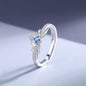 Blue Feather Crown and Oath of Golden Glow | S925 Silver | Liora Gem