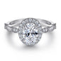 1.5ct Stellar Halo Ring | S925 Silver | Liora Gems