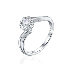 Precision eight-Prong Ring | S925 Silver | Liora Gems