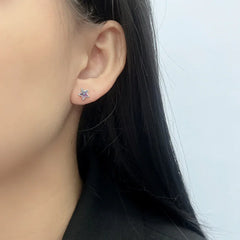 Stardust Ombre Stud Earrings  | S925 Silver | Liora Crystal