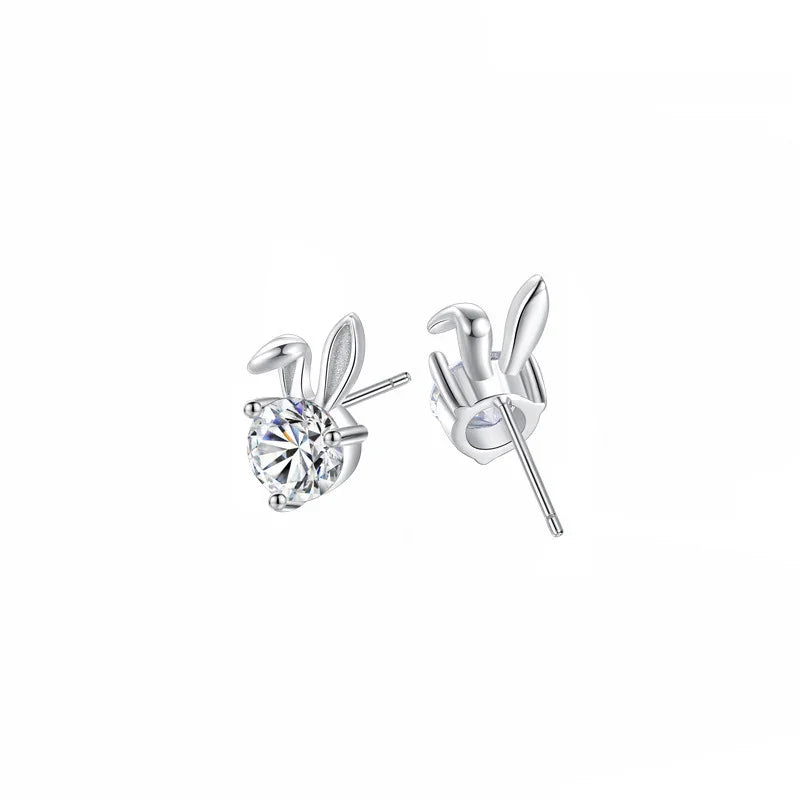 Spirit Rabbit Sparkling Diamond Earrings - Liora