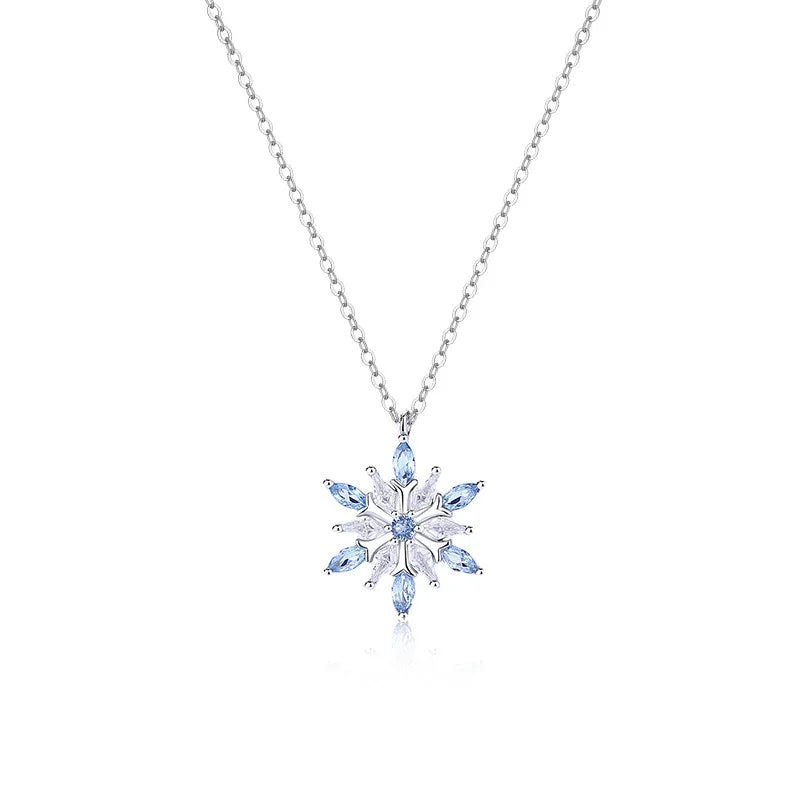Frost Elegance Snowflake Necklace | S925 Silver | Liora Gem
