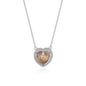 Ocean’s Heart Pendant Necklace | S925 silver | Liora Crystal