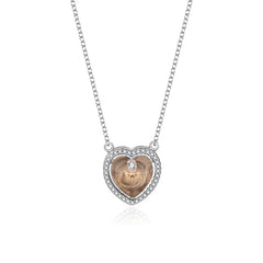 Ocean’s Heart Pendant Necklace | S925 silver | Liora Crystal