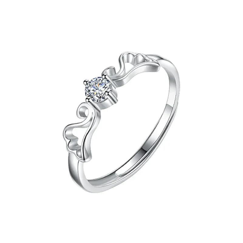 Star-Shining Vow & Glittering Love Words | S925 Silver | Moissanite