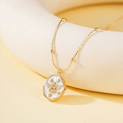 Whispered Pages: Angel Locket Necklace