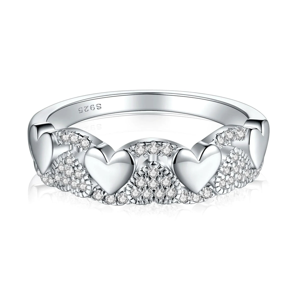 Heart Shimmer Ring | S925 Silver | Liora Gems