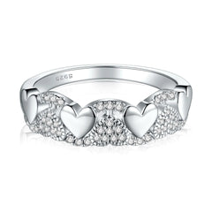Heart Shimmer Ring | S925 Silver | Liora Gems