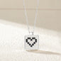 Pixel Heart Duo Pendant | S925 silver | Enamel