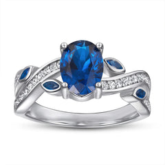 Blue Allure Ring | S925 Silver | Sapphire