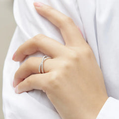 Intertwined Sparkle Ring | S925 Silver | Liora Gems