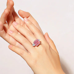 8ct Ice Square Cut Gemstone Ring | S925 Silver | Liora Gems