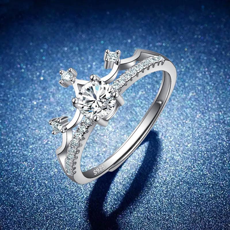 Glorious Crown Diamond Ring - Liora