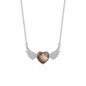 The SERAPH WING Heart Necklace  | S925 Silver | Liora Crystal