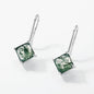Forest Facets Earrings | S925 Silver | Moss Agate