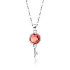 Liora Key Necklace | S925 Silver | Liora Crystal