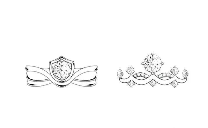 Princess & Knight Rings - Liora