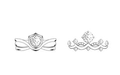 Princess & Knight Rings - Liora