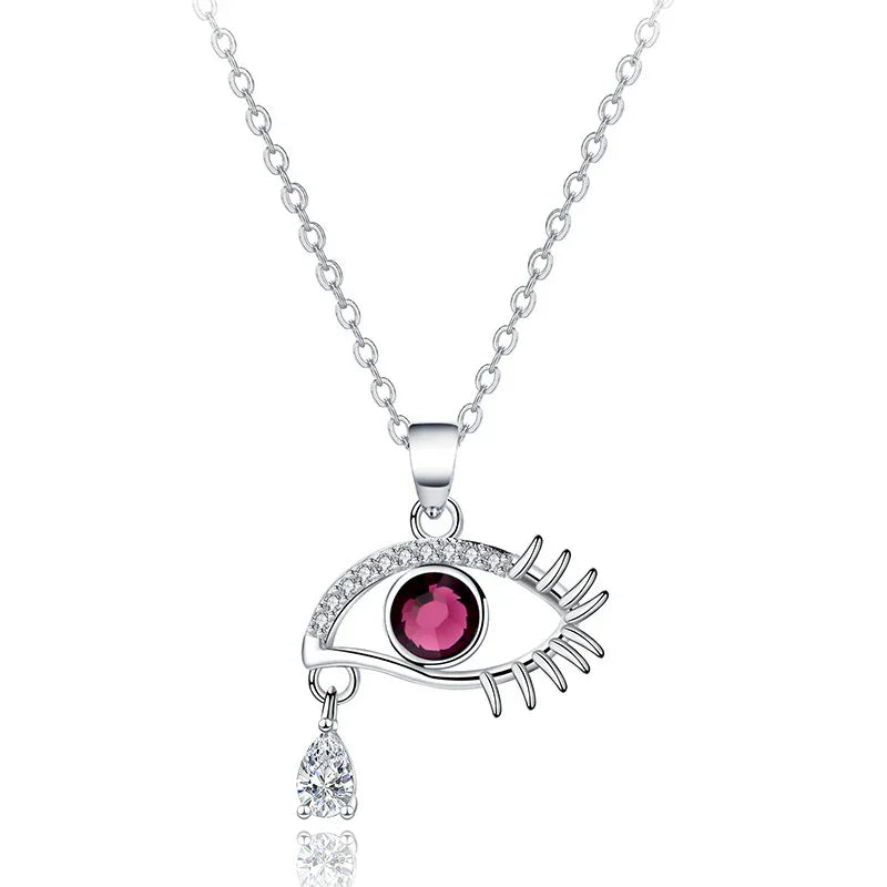The DEMONIC Eye Necklace | S925 silver | Liora Crystal