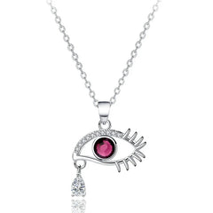 The DEMONIC Eye Necklace | S925 silver | Liora Crystal