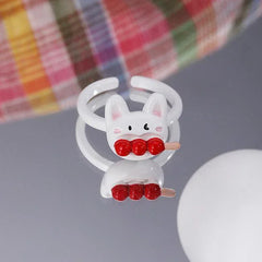 Candy Cat Ring | Sustainable Metal | Enamel