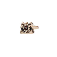 Guardian Lion Ring | Sustainable Metal | Liora Gems