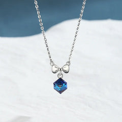 Midnight Ocean Bow Set | S925 Silver | Liora Crystal