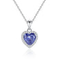 Frosted Heart Necklace | S925 Silver | Liora Gems