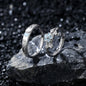 Lunar Grove Band and Bloom Glow Ring | S925 Silver | Luminous enamel