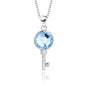 Liora Key Necklace | S925 Silver | Liora Crystal