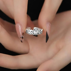 Doodle Ghost Ring | Sustainable Metal