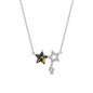 Celestial Twins Star Necklace  | S925 Silver | Liora Crystal