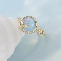 Mermaid’s Tear Ring | Sustainable Metal | Liora Gems