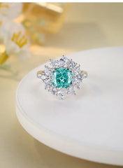 2ct Enchanted Ice Bloom Ring | S925 Silver | Liora Gems