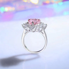 4ct PINK LIORA HEART RING | S925 Silver | Liora Gems