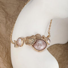 Vintage-Inspired Layered Pearl Necklace | Sustainable Metal | Pearl