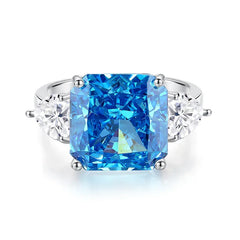 8ct Ice Square Cut Gemstone Ring | S925 Silver | Liora Gems