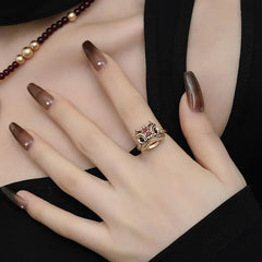 Guardian Lion Ring | Sustainable Metal | Liora Gems