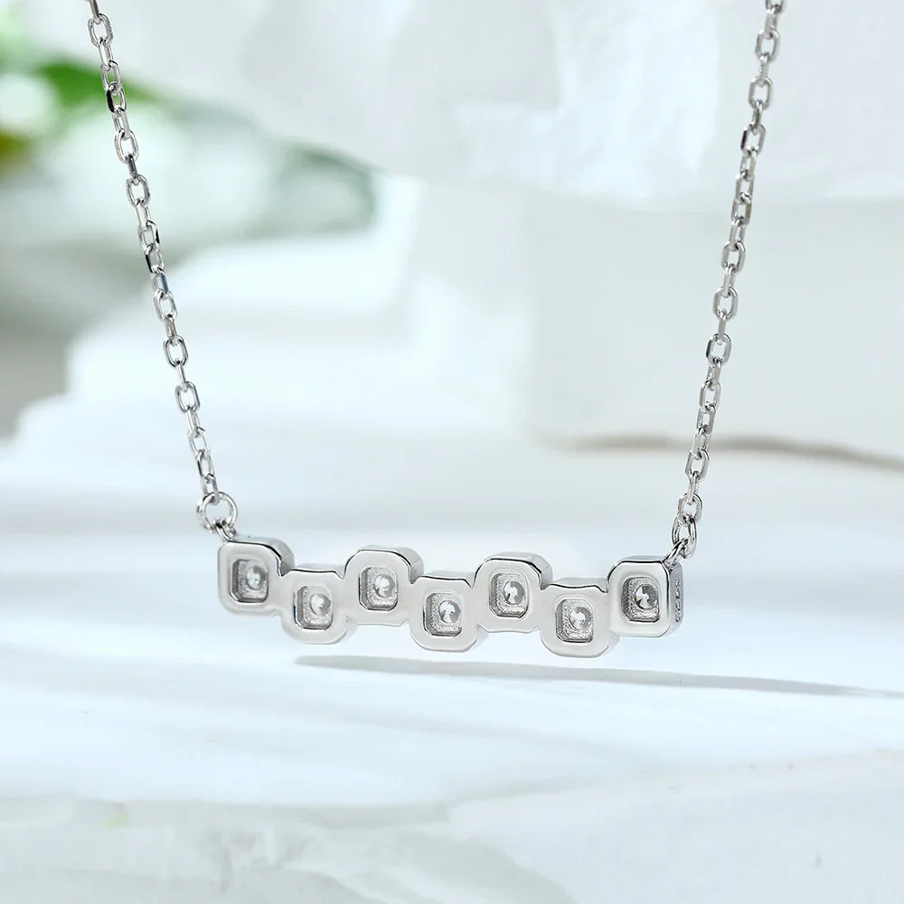 Geometric Square Necklace | S925 Silver | Liora Gems