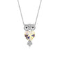 Enchanted Owl Ombré Pendant Necklace | S925 Silver | Liora Crystal
