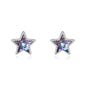 Stardust Ombre Stud Earrings  | S925 Silver | Liora Crystal