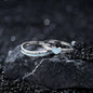 Stardust Current Band and  Heartstream Glow Ring | S925 Silver | Luminous enamel