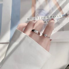Star-Shining Vow & Glittering Love Words | S925 Silver | Moissanite