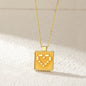 Pixel Heart Duo Pendant | S925 silver | Enamel