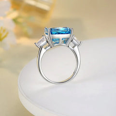 8ct Ice Square Cut Gemstone Ring | S925 Silver | Liora Gems