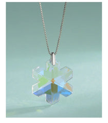 Frostlight Snowflake Necklace  | S925 Silver | Liora Crystal