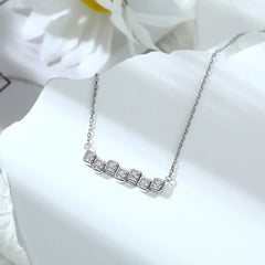 Geometric Square Necklace | S925 Silver | Liora Gems