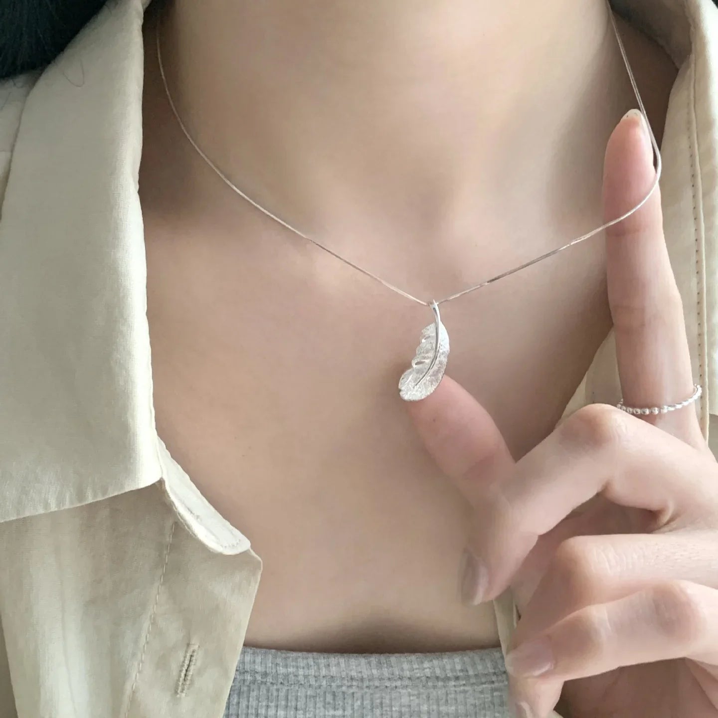 Plume Dream Silver Chord | S925 Silver